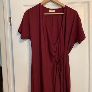 Aritzia Babaton wrap dress